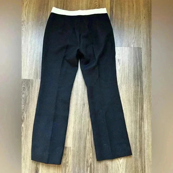 Giambattista Valli Womens Wool Silk Mid Rise Straight Leg Pants Trouser Black 30 - Picture 10 of 11